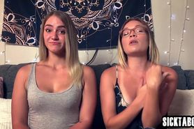 After short conversation horny MILFs licked pussies