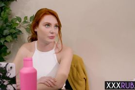 Amazing lesbians licked sweet pussies after massage