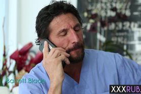 Hot babe enjoyed body and pussy massage before sex