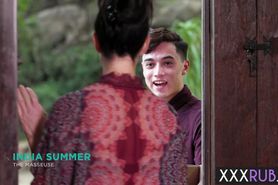 Young guy delivered package and big dick to mature