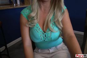 Nasty stepmother has her pussy on heat Time for taboo