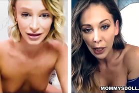 Horny ladies pleasing their pussies in front of the cam