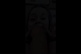 Teen GF gets big mouthful of cock and cum