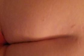 Cumming on my wifes ass