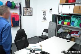 Officer makes shoplifter teen and MILF to suck his cock