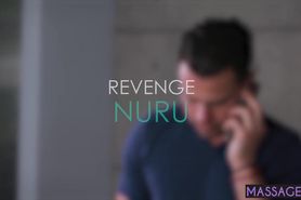 Dirty big tits blonde MILF massage guys big hard penis