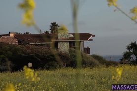 Naughty blonde danced for a bad guy before massage