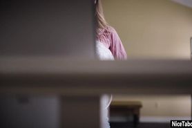 Crazy guy fucked hard babes sweet mouth before sex