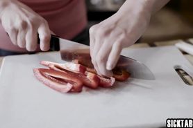 Hot babe rode huge hard penis after oral with bad guy