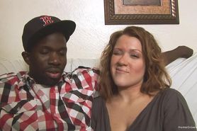 Thick blonde is horny and craving a big black dick