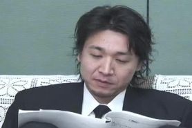 Shuyang befriedigt sich auf dem Gesicht ihres Vaters