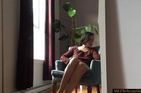 Horny MILF Masturbating While Her Family Is Out