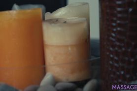 Blonde mature pleased perverted guy with big penis