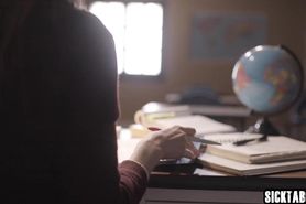 Dirty teacher licked babes sweet pussy with hot babe