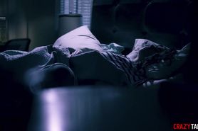 Teen agrees to have threesome sex with a man and a doll