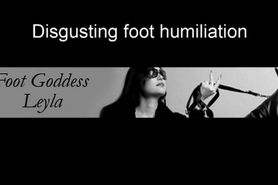 Leyla Disgusting Foot Humiliation