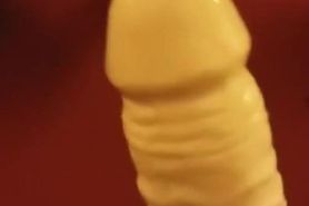 Huge Strapon Dildo Enters Guy Tight Butthole