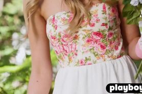 Blonde small tits model shows sweet ass and amazing sha