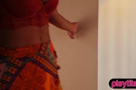 Beautiful Indian teen Angel Constance sensual and eroti
