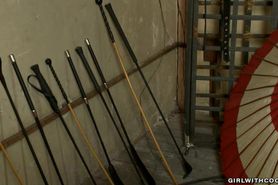 Shemale fucks stranger in bdsm hotel