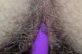 hairy gf gets fucked with vibrater