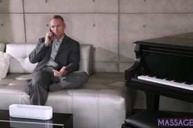 Horny big ass brunette rode big cock after passion body