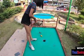 A trip to the mini golf course leads to a nice quickie 