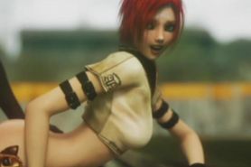 3D Monster Fucks a Hot Redhead