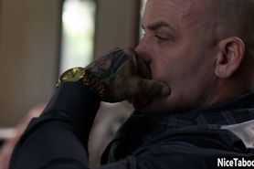 Dirty stepdad disciplined teen with anal sex and deepth