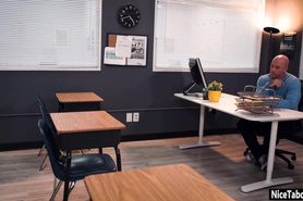 Crazy teacher stepdad fucks hard sexy stepdaughter in h