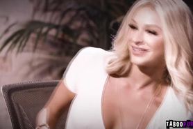 Teen Emma Hix offers her body to her new boss Nina Elle