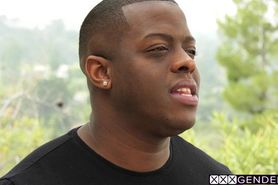 Horny big ass shemale fucked by a black guy with big bl