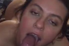 Amateur wife sucking dick