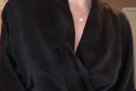 Blonde MILF Flashing Boobs