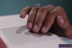 MILF caught hot Latin in solo action but she wanted her