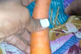 Desperate Whore Fucks Carrot