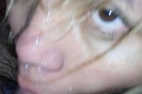 Desperate Slut Wife Exposed Slobbering on Boyfriends Co