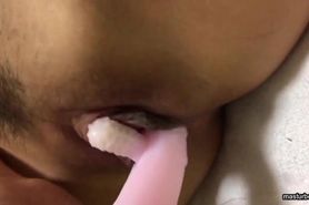 Japanese teen solo with a lot of noise