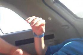 Sucking in Car