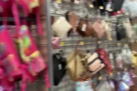 Shopping without panties