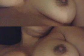 Internet buddy shows her tits to me