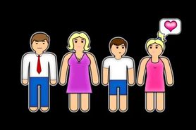 perfect family little daughter mummy daddy