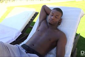 Spoiled rich girl gets blacked by her stepbro at the po