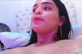 Damn Hot Teen Latina Lovense TGirl on Webcam