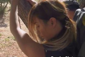 Latina Amateur Bent Ovet Dicked By Border Guard