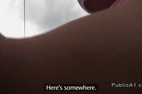 Czech blonde amateur banging outdoor pov