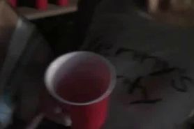Blonde teens get drunk and fuck as lesbians in group se