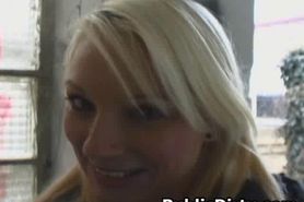 Blonde Fucked And Facial In Public