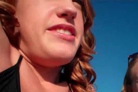 Bi teens sucking shaft and kissing in POV