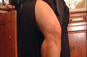 Seducing MILF sucking huge cock in POV style